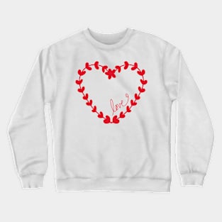 Floral heart, love Crewneck Sweatshirt